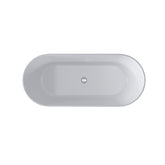 PERFECT Oval Freestanding Bath In White Gloss Finish With Slim Rim Size 1400, 1500 & 1700